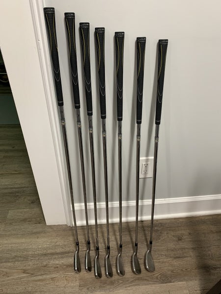 Used Men's TaylorMade Right Handed Burner Plus Iron Set Regular Flex Steel Shaft