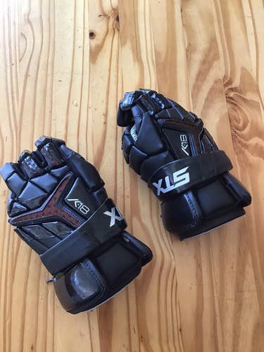 Black STX 13" K18 Lacrosse Gloves