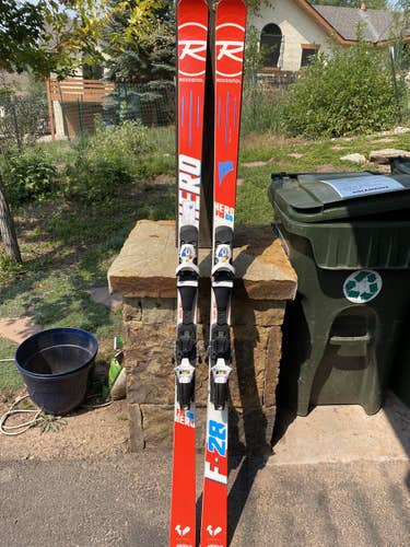 Used Unisex 2018 Rossignol Ski Racing Skis With Bindings Max Din 18