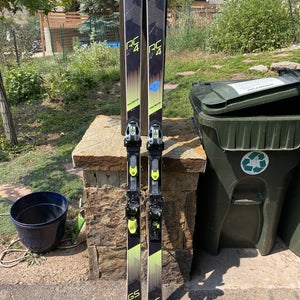 Used Men's 2018 Fischer Racing RC4 World Cup GS Skis With Bindings Max Din 18