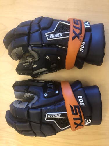 Syracuse Used Goalie STX 13" Shield 500 Lacrosse Gloves