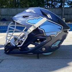 Blue Adult Player's Warrior Burn Helmet