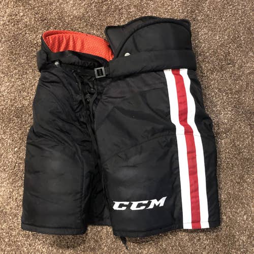 Chicago Blackhawks Used Senior Medium CCM HP45 Hockey Pants Pro Stock