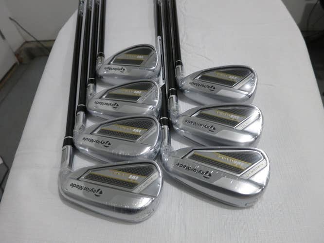 TaylorMade 2020 M Gloire Iron Set - 6-PW, AW, SW - Stiff Regular Graphite - NEW