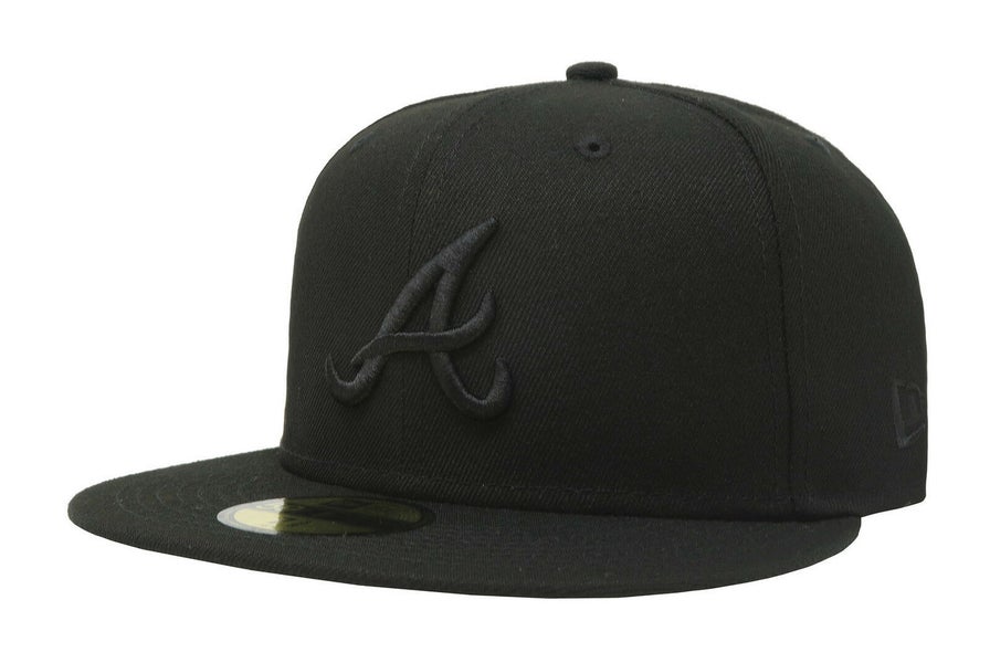 Men's New Era Black Atlanta Braves Jersey 59FIFTY Fitted Hat