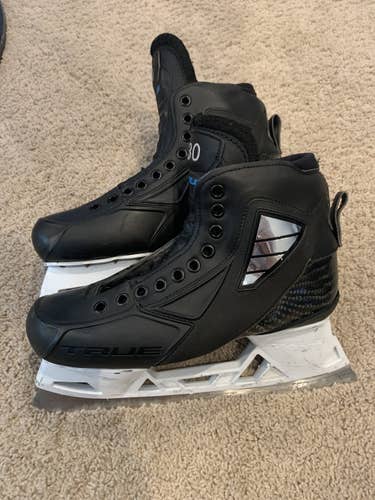 True two-piece Pro stock Goalie Skates