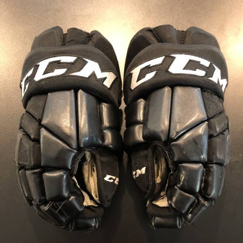 Used Senior CCM HG42 Gloves 14" Black Pro Stock
