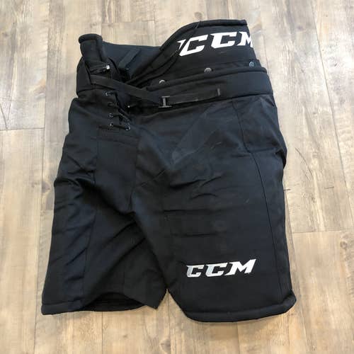 Used Senior Medium CCM HP31 Black Hockey Pants Pro Stock