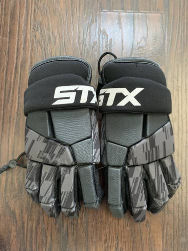 Worn Black stx gloves large