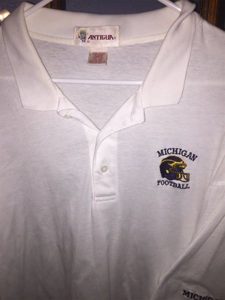 MICHIGAN WOLVERINES XXL FOOTBALL POLO SHIRT TEAM ISSUED