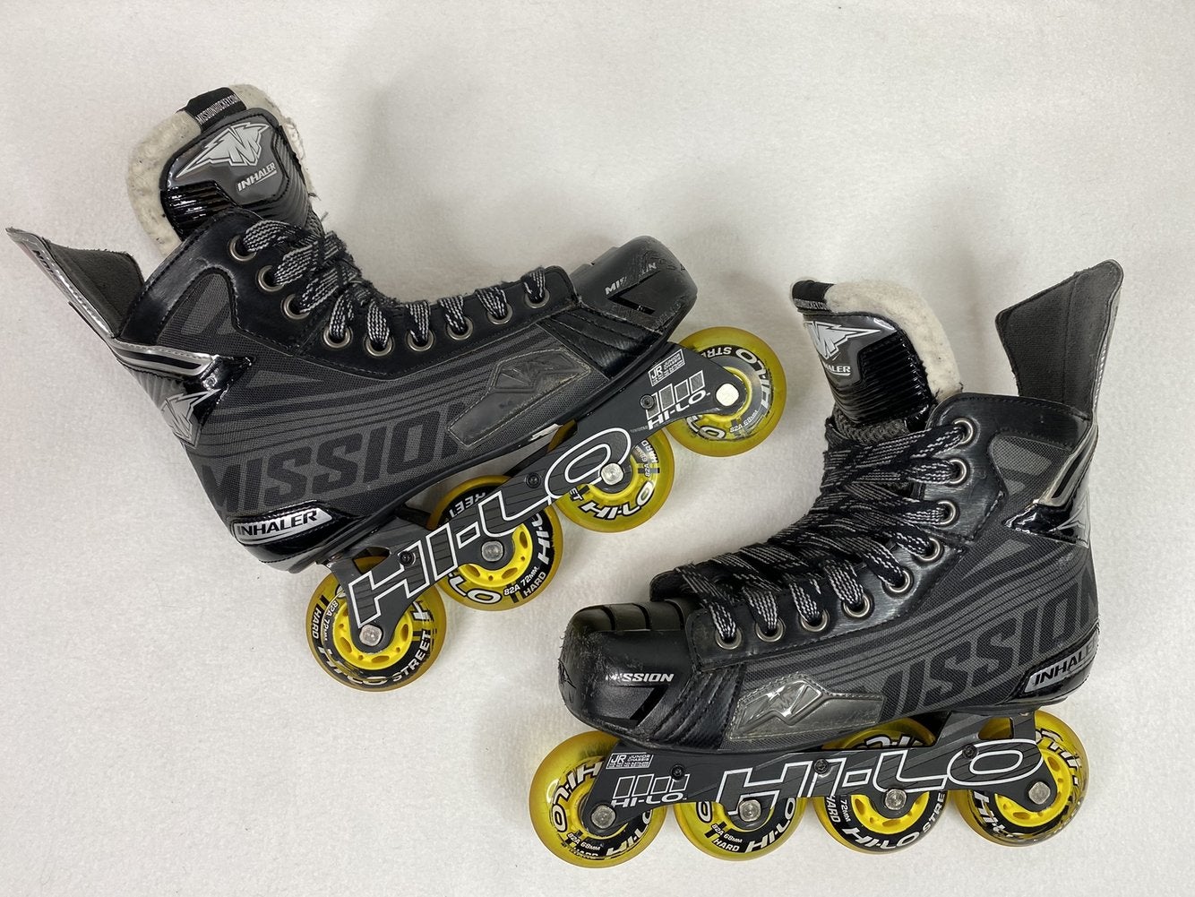 Details about   Mission Inhaler DS5 Skate Size 10E Inline Hockey Skates 11.5 US Men 