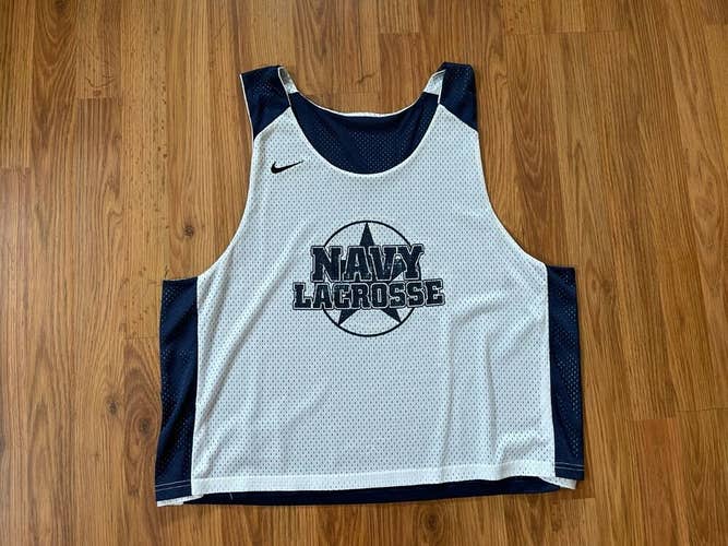 Navy Midshipmen NCAA SUPER AWESOME Nike Size L / XL Lacrosse Practice Jersey!