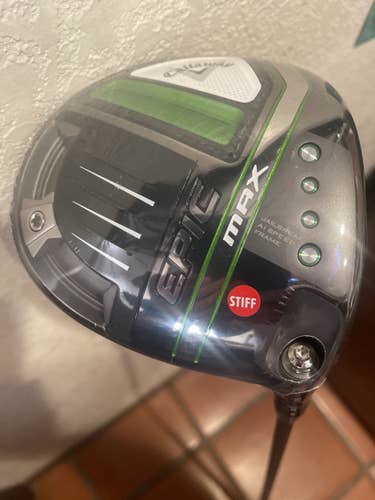 New Callaway Epic Max Driver Stiff Flex 9 Loft