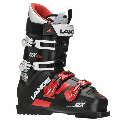MEN’S LANGE RX 100 (BLACK/RED) SKI BOOTS – MONDO 26.5 | US 8.5