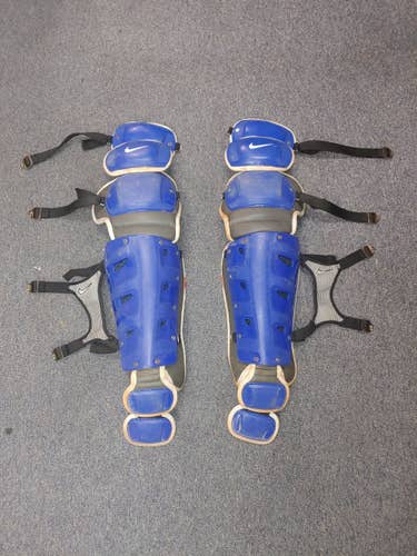 Nike Catcher's Leg Guards Adult Royal Blue Used