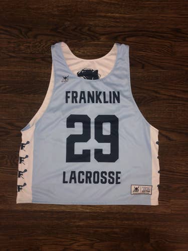Franklin Lacrosse Jersey / Pinny - White / Light Blue - #29