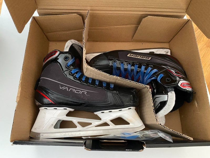 Senior Used Bauer Vapor X700 Hockey Goalie Skates Regular Width Size 6.5