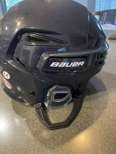 Blue Used Large Bauer  Re-Akt 75 Helmet
