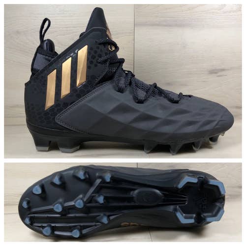Adidas Freak LAX Mid Football Lacrosse Cleats Black CG4260 Men's size 10.5