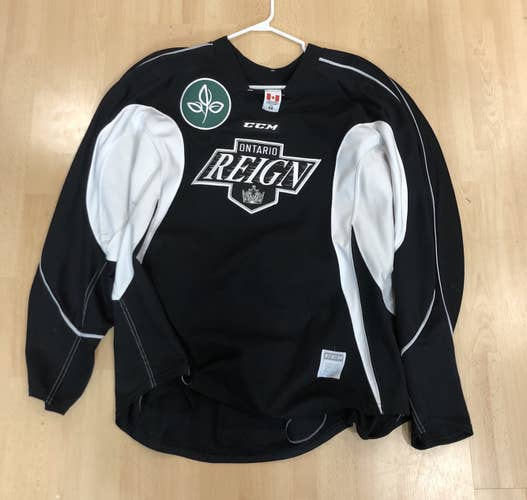 Used Pro Stock CCM Ontario Reign Practice Jersey #5 Sz 58
