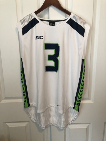 Nike Russell Wilson Seattle Seahawks #3 Grey Jersey Mens XL