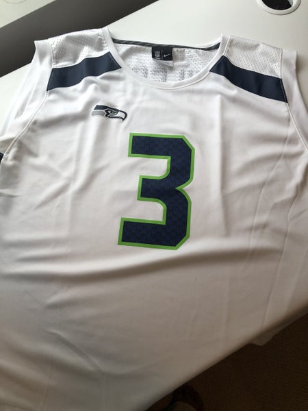 Seattle Seahawks Russell Wilson #3 Nike On Field NFL Mens Jersey XL Football