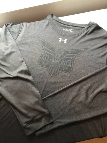 Men Under Armour Gray All American Baseball Shirt XXL