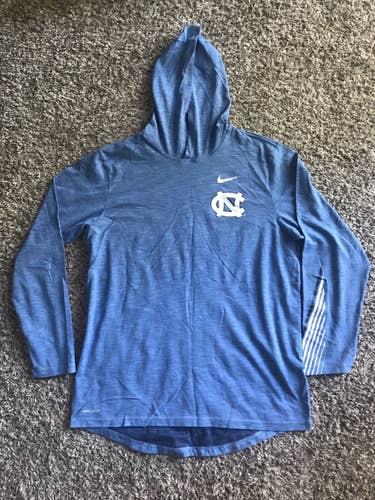 UNC Lacrosse Team Issued Hooded Long Sleeve