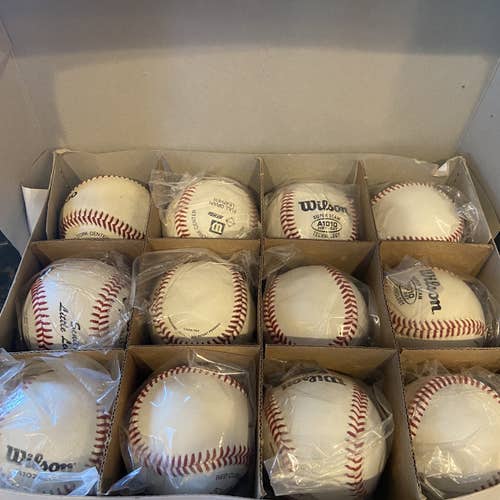 New Wilson 12 Pack (1 Dozen) Baseballs