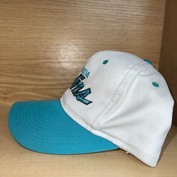 Vintage Florida Marlins Black Athletic SnapBack Hat