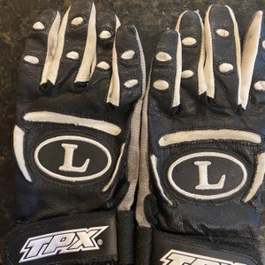 Black Used Small Louisville Slugger Batting Gloves
