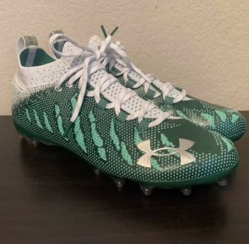 Under Armour Spotlight Green Adult Size 11 Lacrosse And Football Cleats