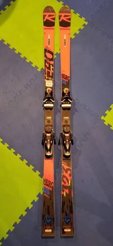 Unisex 2021 Racing Rossignol Hero Athlete GS Titanal 175 Skis With Look SPX12 Bindings