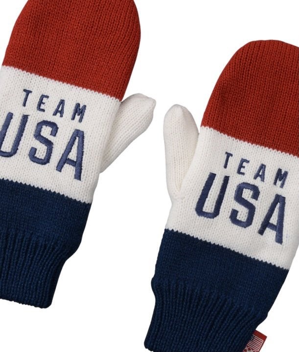 Team USA Team Color Mittens - Red/White