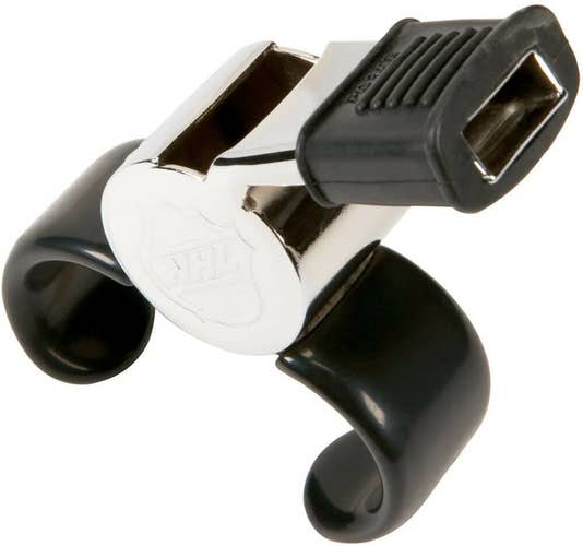 Fox 40 NHL Super Force CMG Hockey Coach / Referee Finger Grip, Metal Whistle
