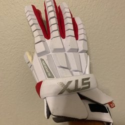 Red New Player's STX 13" Surgeon RZR Lacrosse Gloves