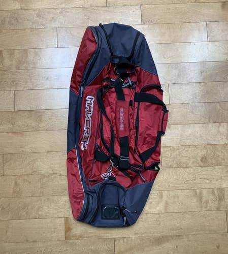 Used Red Maverik Kastle Lacrosse Equipment Bag