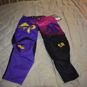 NEW - Answer Synchron WMX Racing Pants, Purple/Black/Pink, Size 14 - With Tags!
