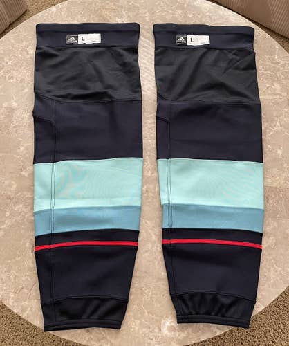 Pro Stock Seattle Kraken adidas Hockey Socks