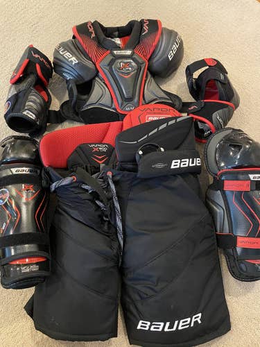 Junior Medium Bauer Vapor 1X Lite Gears Bundle