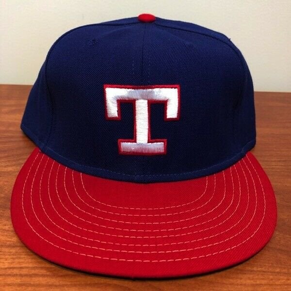 Texas Rangers Hat Baseball Cap Fitted 7 1/2 Annco Vintage 80s MLB Retro Mens USA