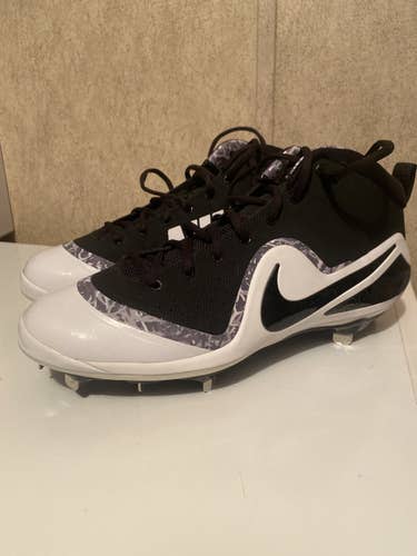 NEW* Nike Sz 13 Men's Force Zoom Trout 4 Mid Metal Baseball Cleats  917837-001