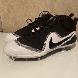 NEW* Nike Sz 13 Men's Force Zoom Trout 4 Mid Metal Baseball Cleats  917837-001