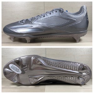 Adidas Adizero Afterburner 3 Baseball Cleats Metal Silver BW0358 Men's size 13