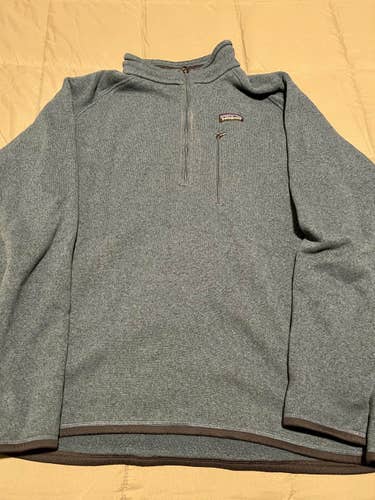 Patagonia Better Sweater Fleece 1/4 Zip - Blue Adult Men's XXL - Very Lightly Used