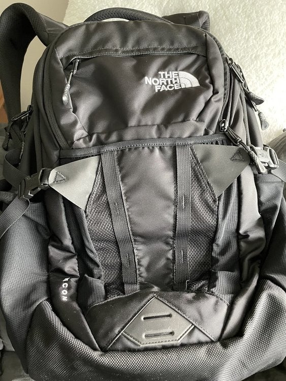 off white north face backpack