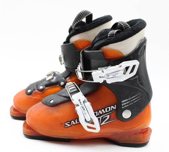 Salomon T2 Kids Ski Boots - Size 2 / Mondo 20 Used