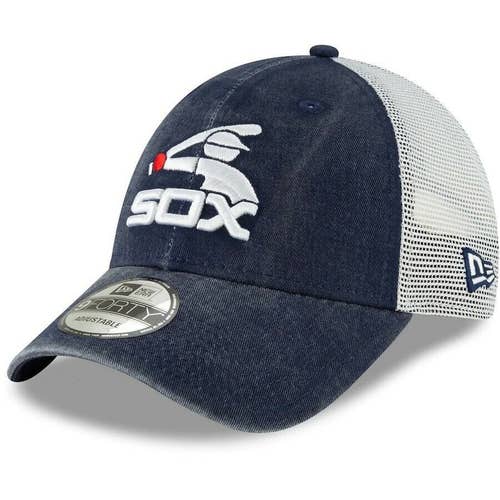 Chicago White Sox New Era MLB 9FORTY Adjust Strapback Hat Cap Mesh Cooperstown