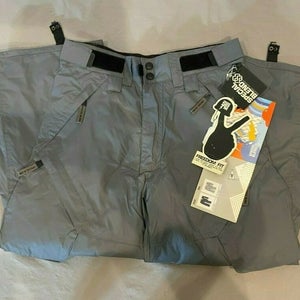 Special Blend Tier Pant Smoke Gray 3K Waterproof Snowboard Pants Kids Medium NEW