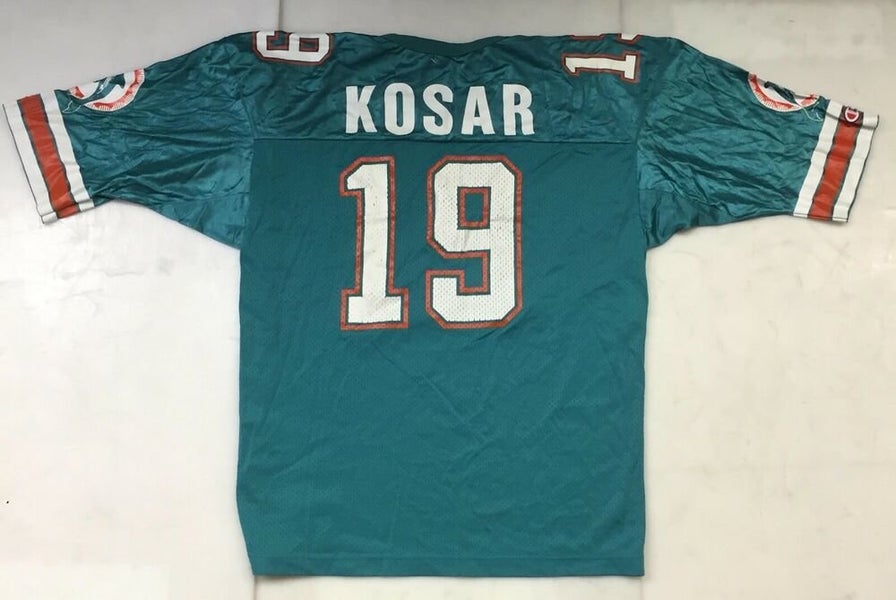 Vintage Champion Bernie Kosar Miami Dolphins NFL Football jersey size 44  Teal